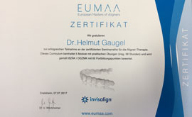 EUMAA Zertifikat Helmut Gaugel